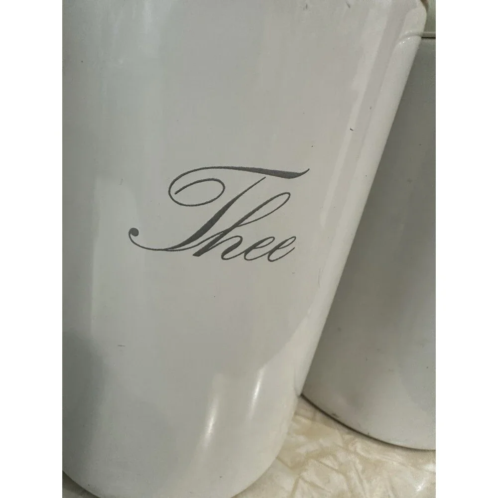 Vintage Brabantia Metal Canisters Dutch
